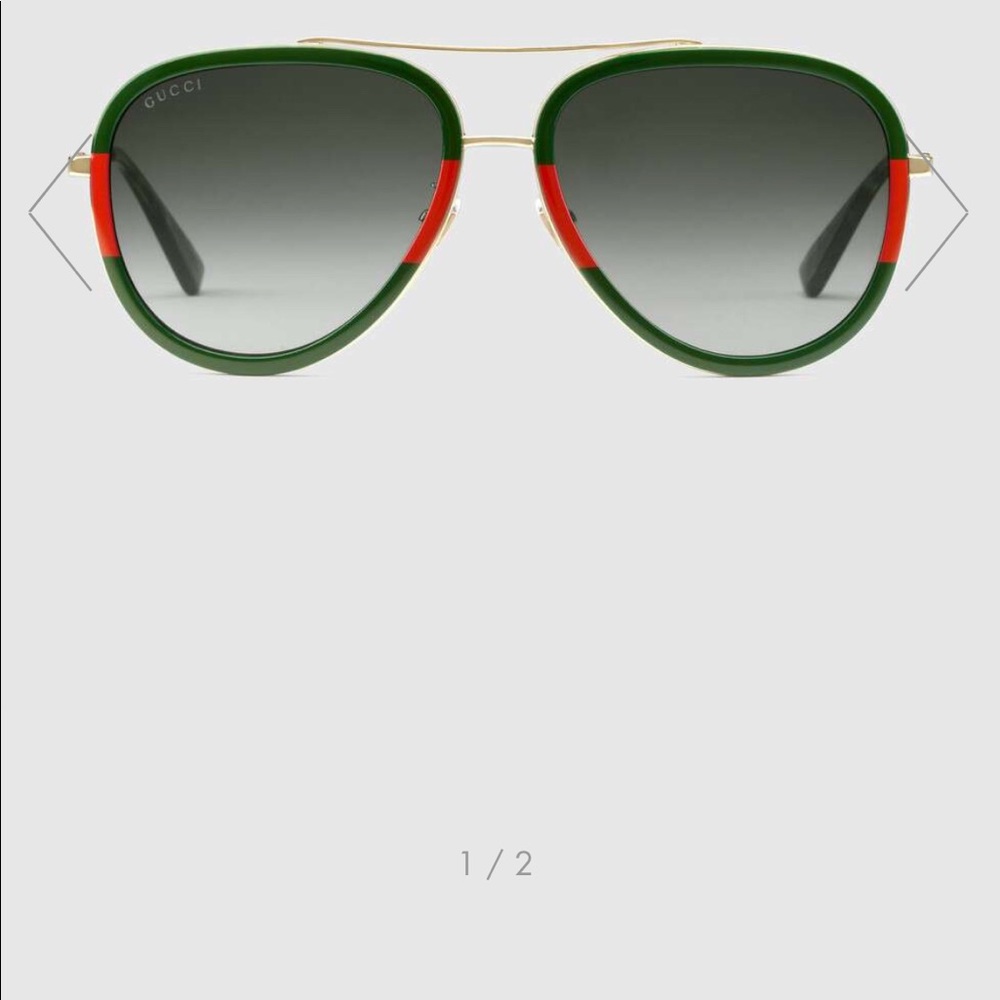 Gucci Web Aviator sunglasses
